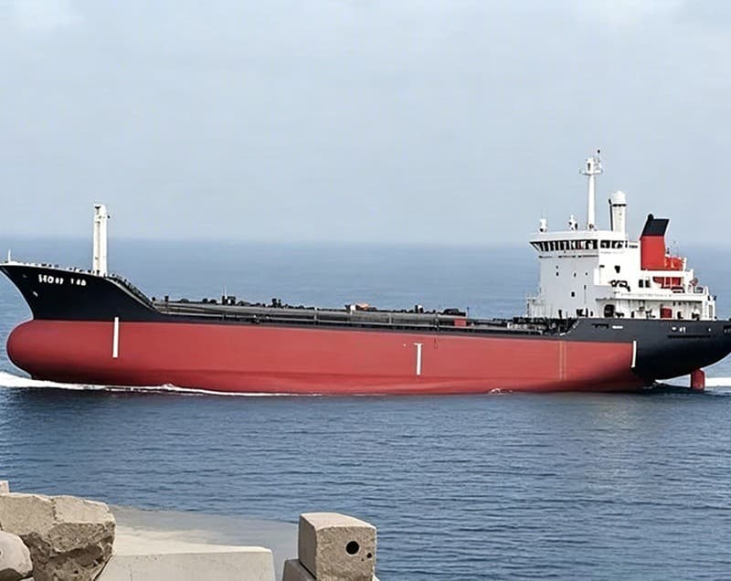 Bulk carrier built in 2019, certificate tonnage 835 tons and actual loading capacity 1350 tons