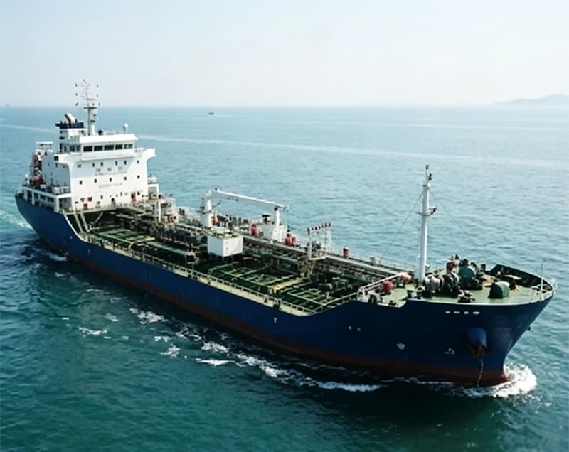Oil tanker built in 2019 with actual diesel loading capacity of 4,998 tons