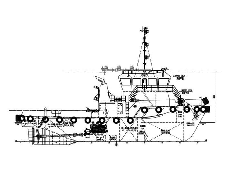 2000hp RINA-class tugboat for sale, Unrestricted navigation, built in 2025