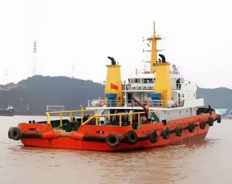 Newly built 6600hp tugboat for charter or sale, equipped with twin Weichai engines