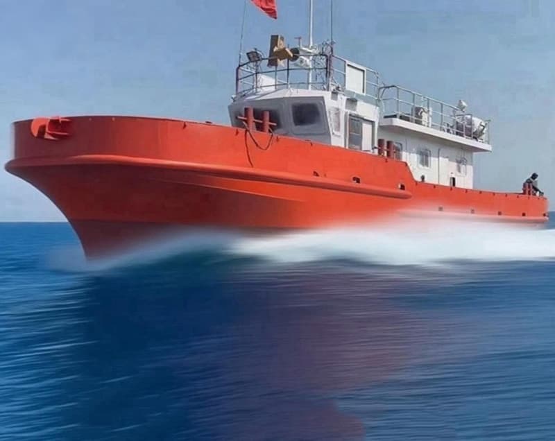 22m newly built flat-bow crew/transport boat for sale, Near Coastal navigation, completed in May 2025