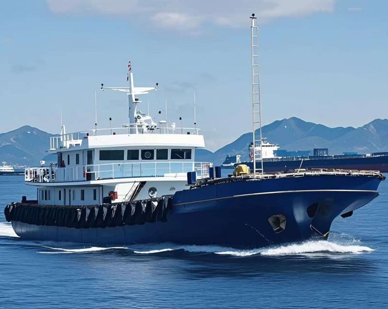 48m crew/transport vessel for sale, Near Coastal navigation, equipped with a 0.98t crane, built in Zhejiang in 2022