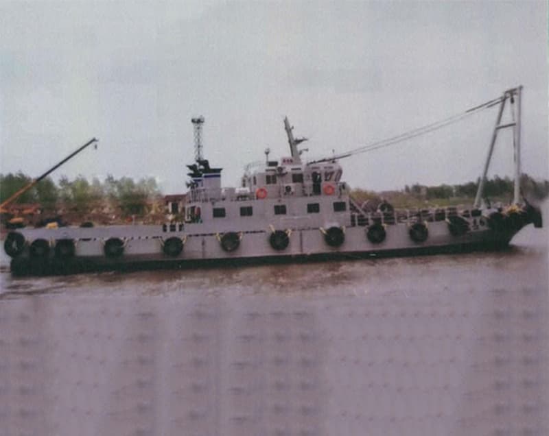 39m anchor handling boat / crane vessel for sale, lifting capacity test load 36kn